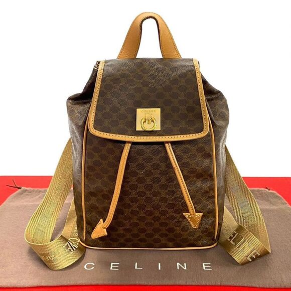 Celine Macadam Blazon Leather Backpack - Picture 1 of 10